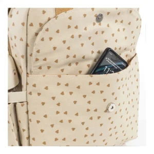 Outlet Bolsa canastilla corazones Poppy Canela Bolsos