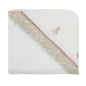 Clearance Capa De Baño Delantal Lino Rosa Ropa De Baño