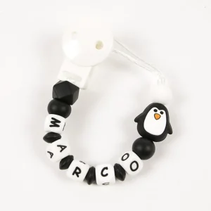 New Chupetero silicona personalizado Pingu Chupetes