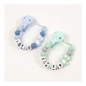 Clearance Chupetero silicona personalizado Raccoon Chupetes