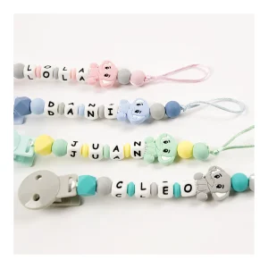 Clearance Chupetero silicona personalizado Happy Elephant Chupetes
