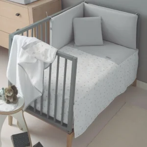 Discount Colcha y protector Cuna 60 Ardi Gris Edredón Y Protector