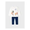 Fashion Conjunto leggings apliques Conjuntos