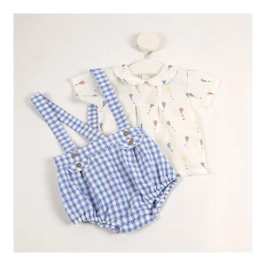 Online Conjunto niño peto cuadros Pololos Y Ranitas
