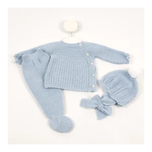 Clearance Conjunto punto 3 pzas. canesu cruzado botones Conjuntos