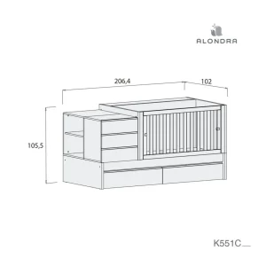 Discount Cuna convertible Sero Kubo 70x140 Cunas