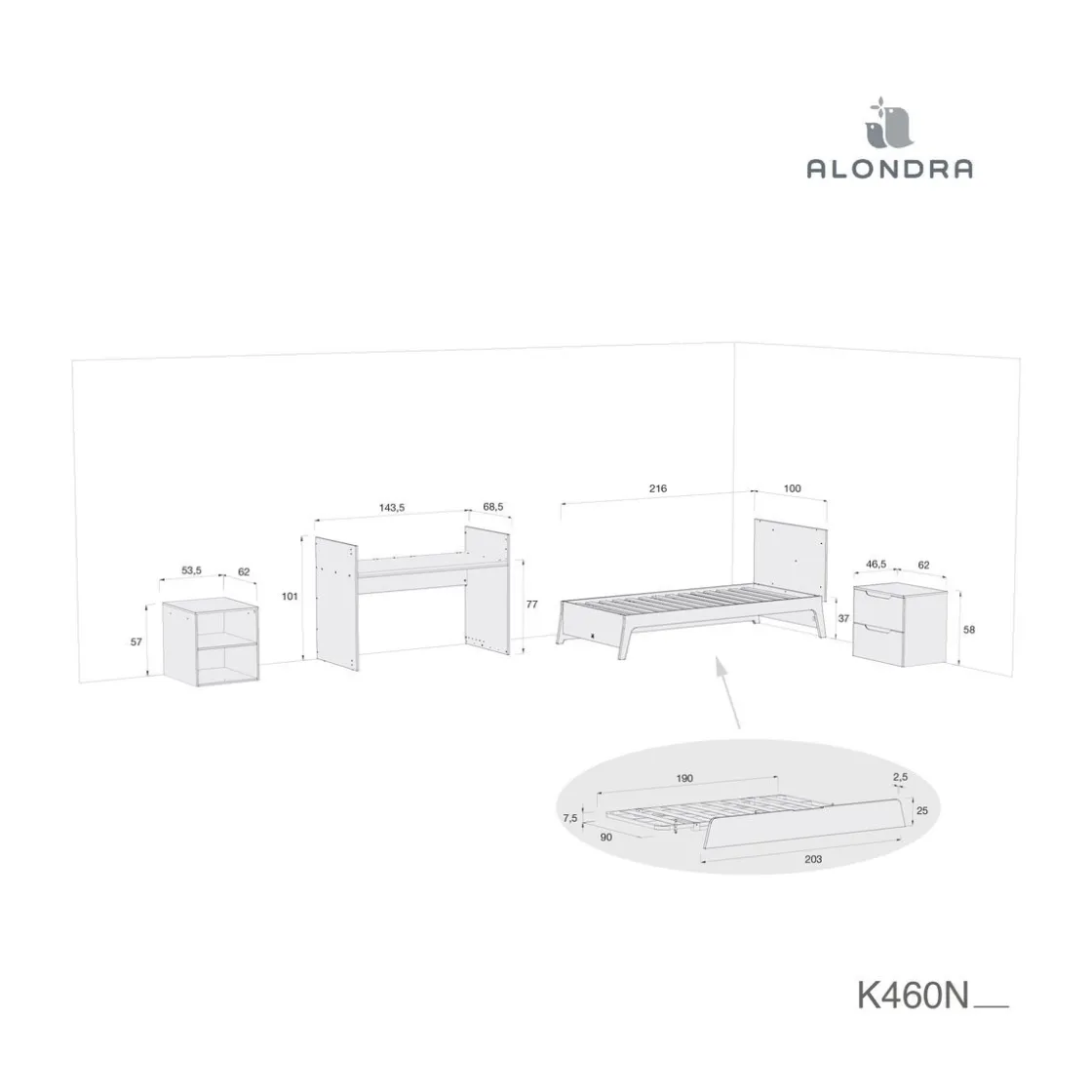 cuna_convertible_zen_x_cm_1.webp Hot Cuna convertible Zen 70x140 cm Cama nido Cunas