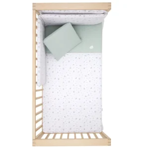 Best Edredon + Protector Cuna 70 Greeny Verde Edredón Y Protector
