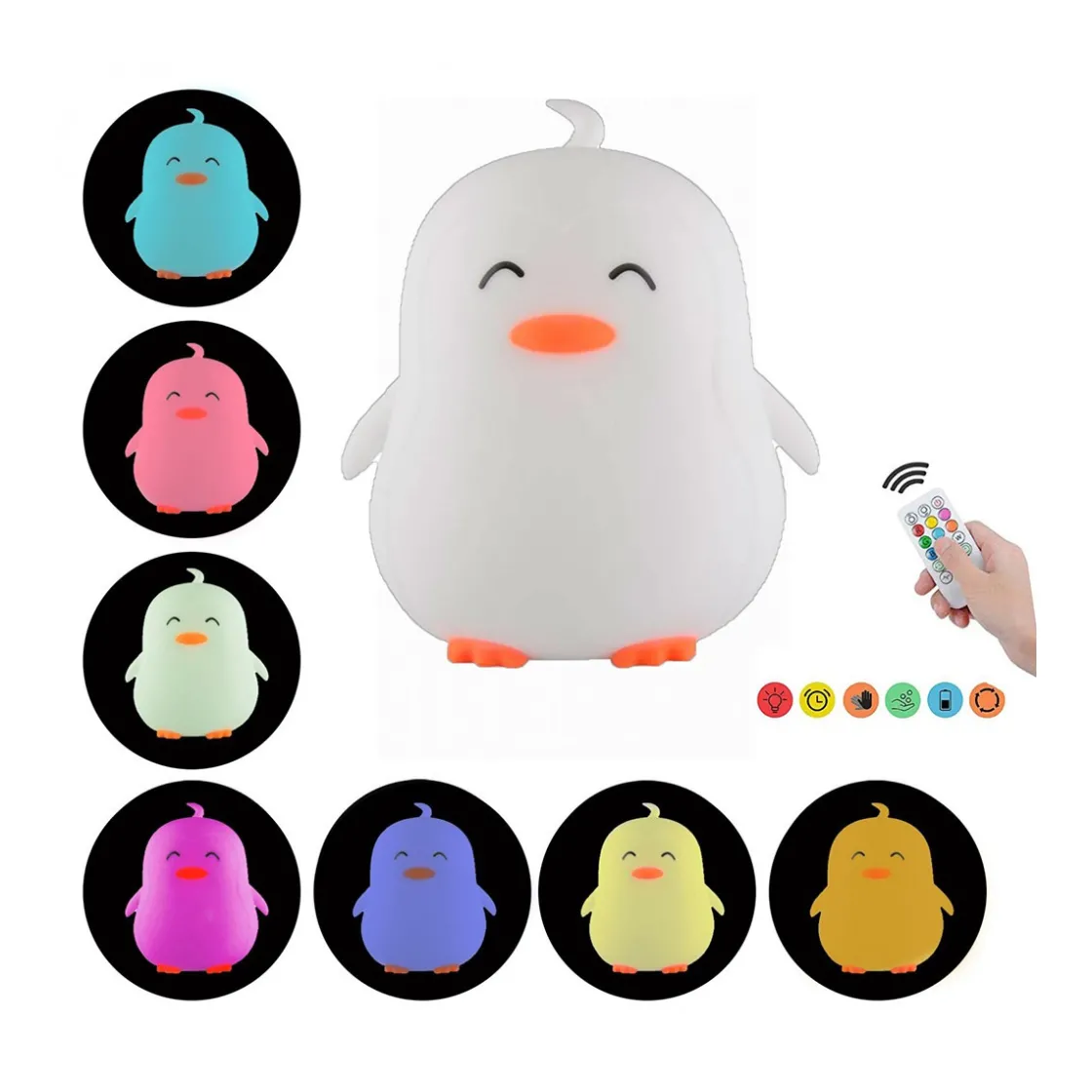 lampara_infantil_penguin__0.webp New Lampara infantil penguin HAPPY WAY Luz De Compañia