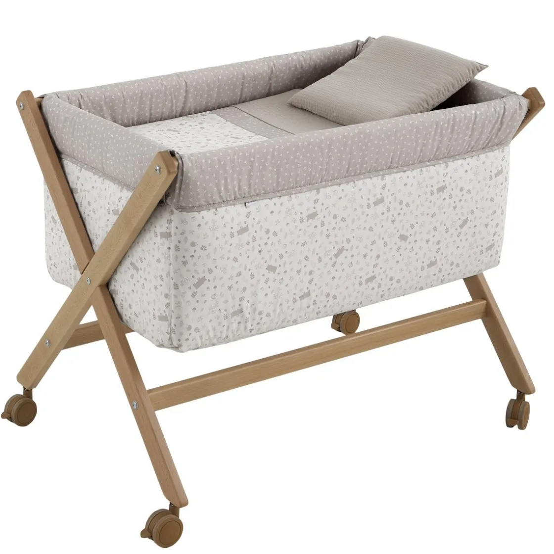 minicuna_tijera_madera_ab_0-1.webp Discount Minicuna Tijera Madera Abete Beige/Natural 55X87X74 Cm Minicunas
