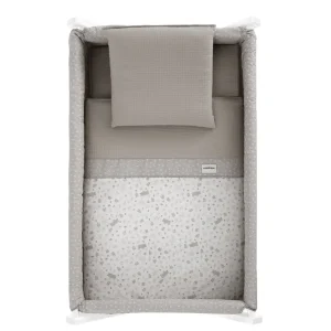 Sale Minicuna Tijera Madera Abete Beige/Bco 55X87X74 Cm Minicunas
