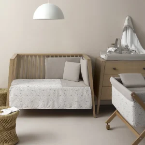 Sale Minicuna Tijera Madera Abete Beige/Bco 55X87X74 Cm Minicunas