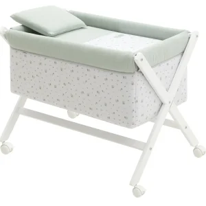 Clearance Minicuna Tijera Madera Greeny Verde/Blanco Minicunas