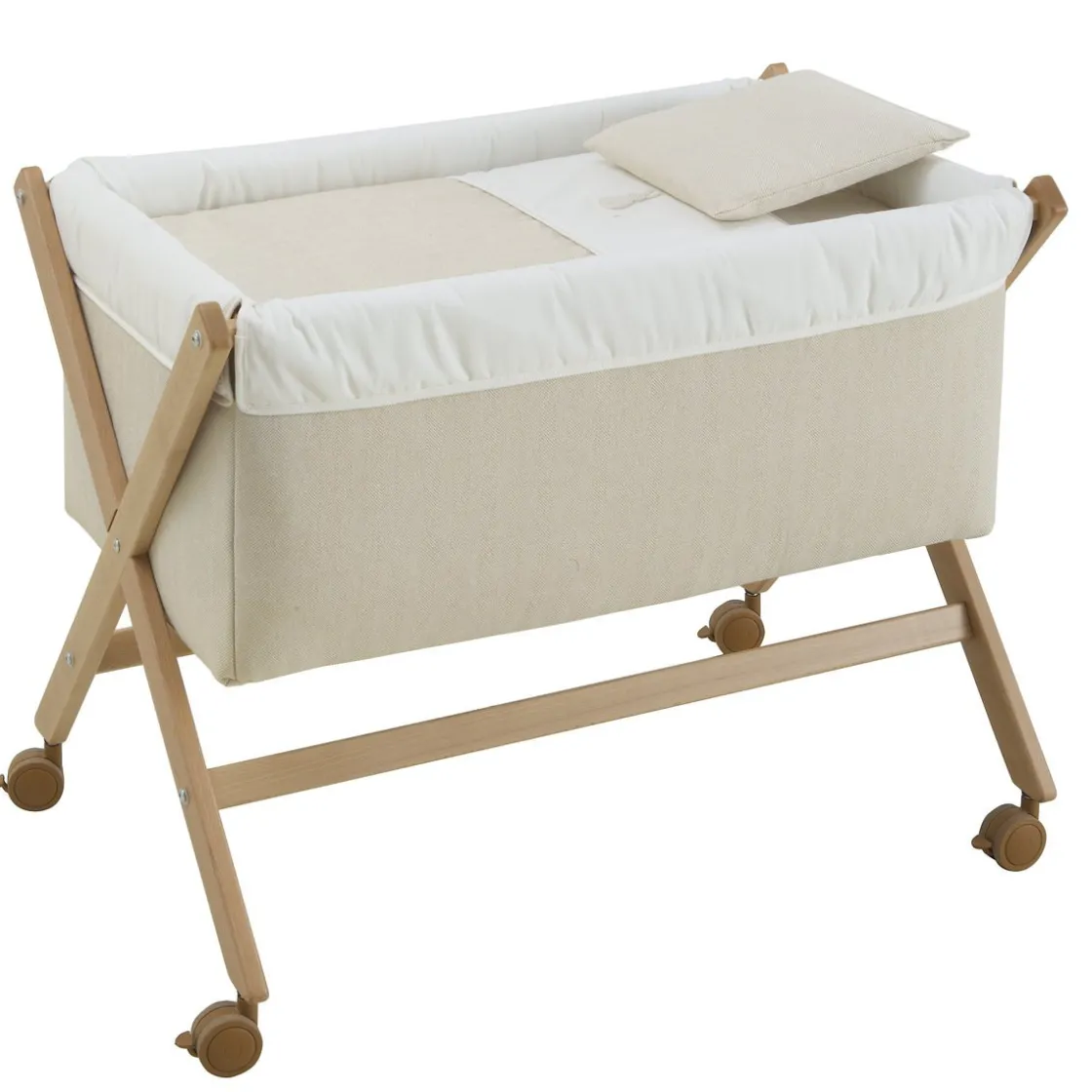 minicuna_tijera_madera_li_0-4.webp Sale Minicuna Tijera Madera Lino Beige/Natural Minicunas