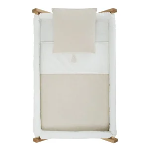 Sale Minicuna Tijera Madera Lino Beige/Natural Minicunas