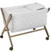 Fashion Minicuna Tijera Madera Merlo Crudo/Natural Minicunas