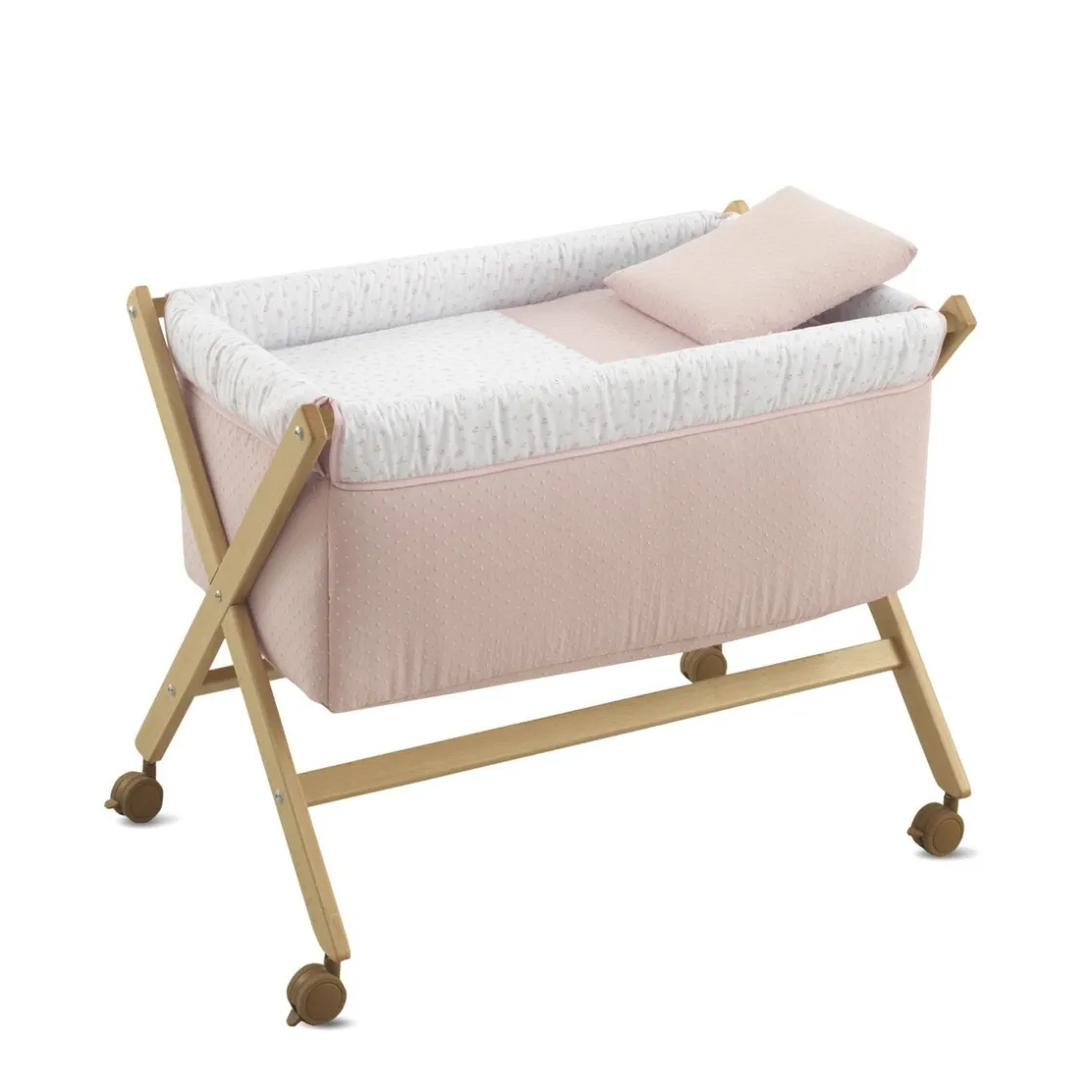 minicuna_tijera_madera_pl_0-1.webp Discount Minicuna Tijera Madera Plumeti Rosa/Natural Minicunas