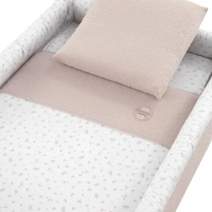 New Minicuna Tijera Madera Plumeti Rosa/Bco Minicunas