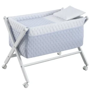 Best Minicuna Tijera Madera Soft Celeste/Bco Minicunas