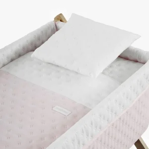 Clearance Minicuna Tijera Madera Soft Rosa/Natural Minicunas