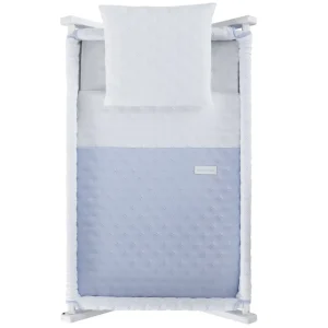 Best Minicuna Tijera Madera Soft Celeste/Bco Minicunas