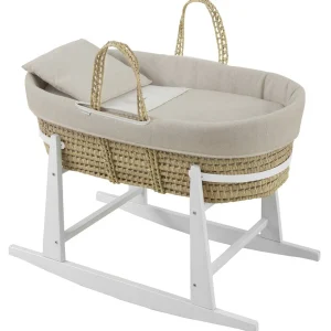 Outlet Moises Palma Acolch+Pata M.Bco Lino Beige/Bco Minicunas