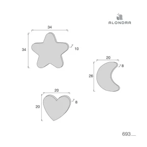 Best Set 3 cojines infantiles decoracion Cojines Y Almohadas