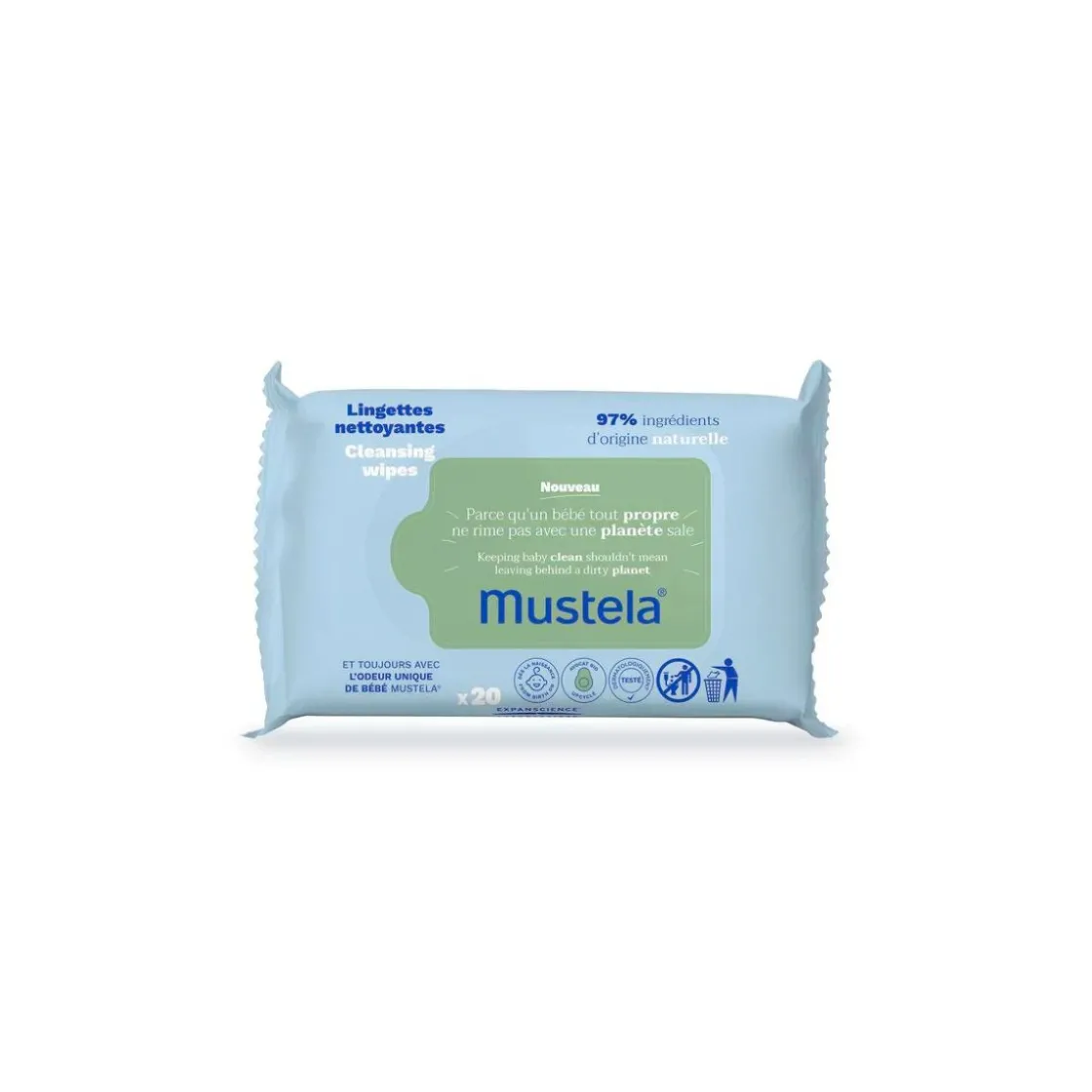 toallitas_limpiadoras_con_0.webp Clearance Toallitas limpiadoras con Aguacate BIO 20 uds. Cosmetica