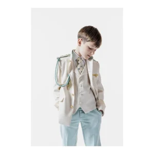 Discount Traje de comunion almirante arena con verde agua Bautizo, Ceremonia Y Comunión