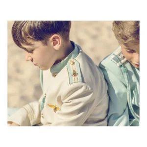 Discount Traje de comunion almirante arena con verde agua Bautizo, Ceremonia Y Comunión