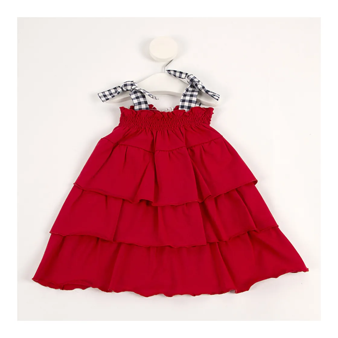 vestido_infantil_volantes_0.webp Outlet Vestido infantil volantes tirante Vichy Vestidos