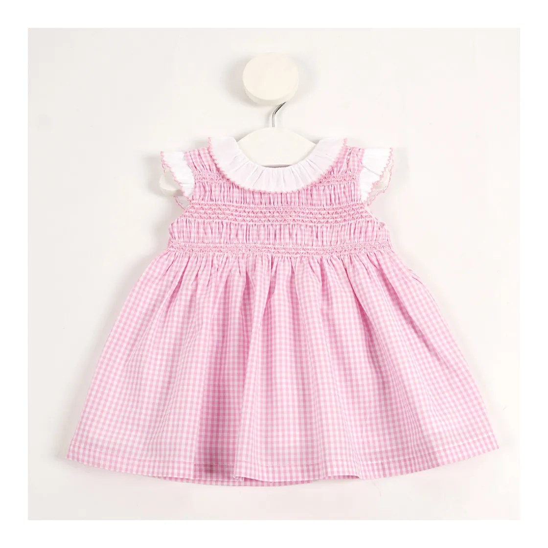 vestido_vichy_cuello_vola_0.webp Sale Vestido vichy cuello volante Vestidos