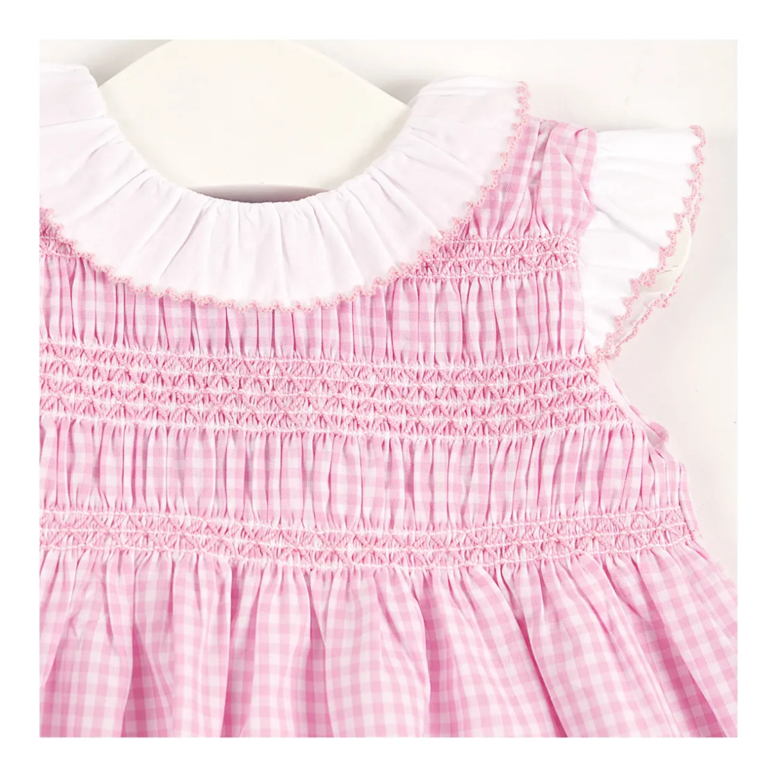 vestido_vichy_cuello_vola_1.webp Sale Vestido vichy cuello volante Vestidos