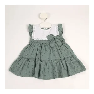 Fashion Vestido volante c/babero lazo Vestidos