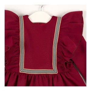 Clearance Vestido volantes cenefa Vestidos