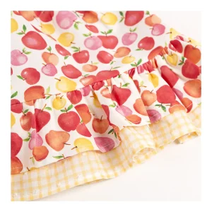 Sale Vestido volantes manzanas Vestidos