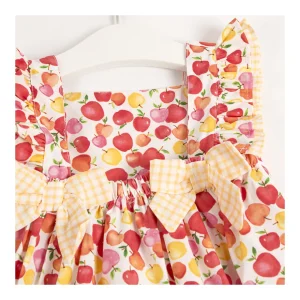 Sale Vestido volantes manzanas Vestidos