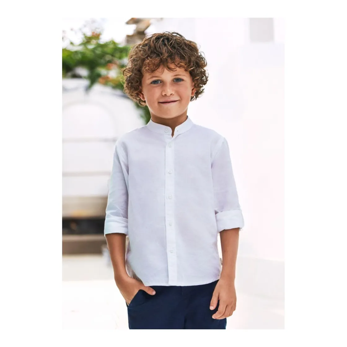 camisa_cuello_mao_lino_ma_0.webp Clearance Camisa cuello Mao lino Camisas, Camisetas Y Polos