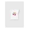 Discount Camiseta manga corta corazon guindas Camisas, Camisetas Y Polos