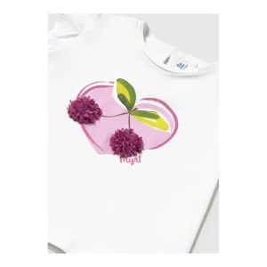 Discount Camiseta manga corta corazon guindas Camisas, Camisetas Y Polos