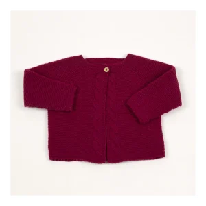 Outlet Chaqueta bebe punto bobo larga Chaquetas Y Jerseys