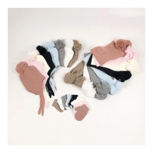 Online Conjunto bebe gorro, bufanda y manoplas Manoplas Y Gorros