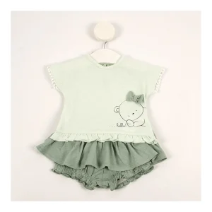 Sale Conjunto falda volantes camiseta m/c Pololos Y Ranitas