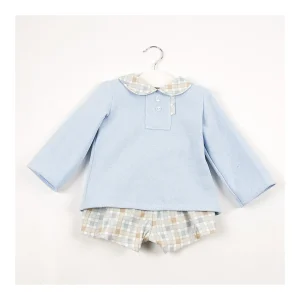 Clearance Conjunto jersey y pantalon cuadros Pololos Y Ranitas