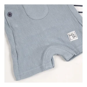 Fashion Conjunto peto camiseta rayas Conjuntos