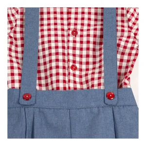 Clearance Conjunto peto y camisa vichy Pololos Y Ranitas