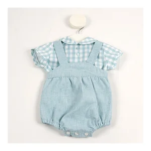 Hot Conjunto pololo y camisa vichy Aqua Pololos Y Ranitas
