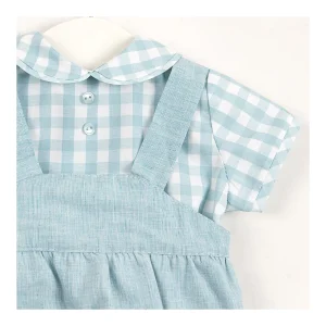 Hot Conjunto pololo y camisa vichy Aqua Pololos Y Ranitas