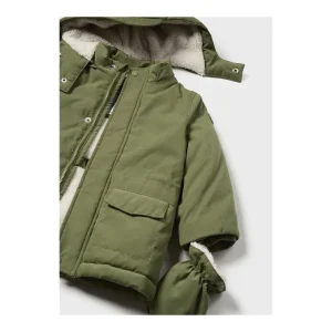 Fashion Parka con capucha y manoplas Cazadoras Y Abrigos