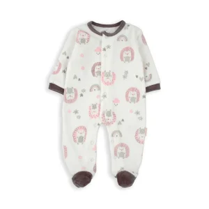 Fashion Pijama terciopelo manga larga erizo Pijamas